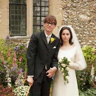 Eddie Redmayne stars as Stephen Hawking and Felicity Jones stars as Jane Hawking in Focus Features' Theory of Everything (2014)