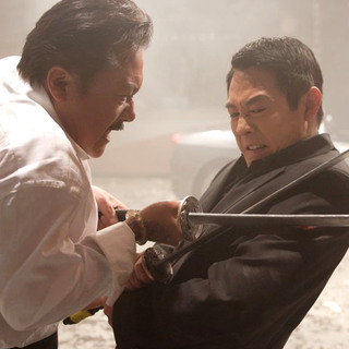 Ryo Ishibashi as Shiro and Jet Li as Rogue in Lions Gate Films' War (2007)