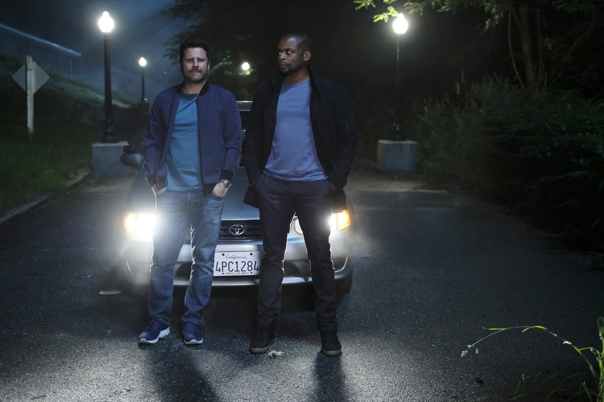 James Roday stars as Shawn Spencer and Dule Hill stars as Burton Guster in USA Network's Psych: The Movie (2017)
