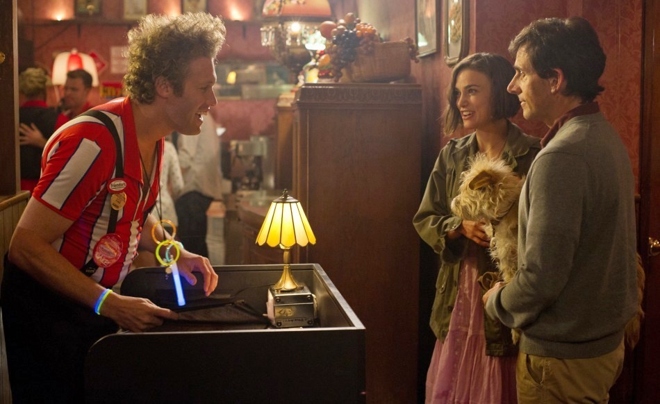 T.J. Miller, Keira Knightley and Steve Carell in Focus Features' Seeking a Friend for the End of the World (2012). Photo credit by Darren Michaels.
