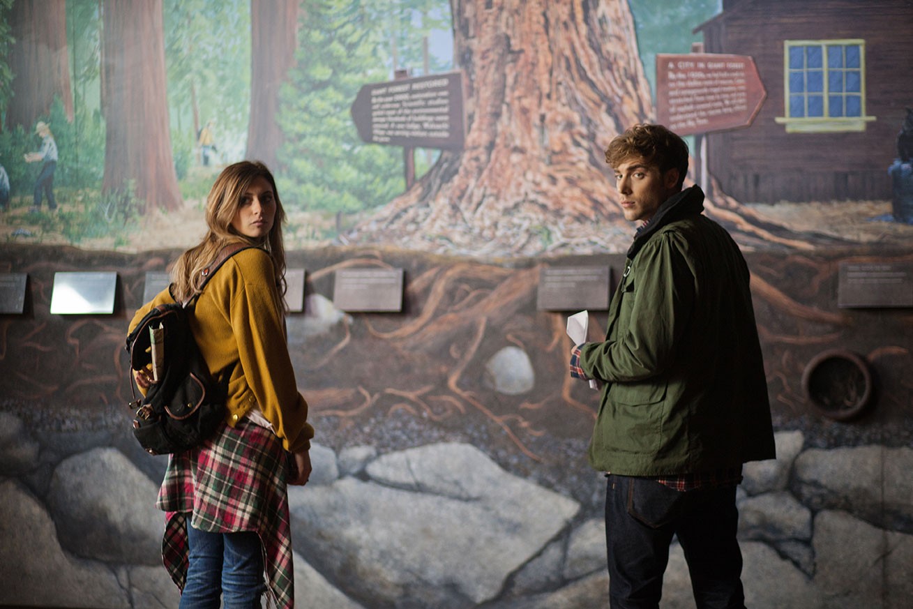 Alyson Michalka stars as Riley and Dustin Milligan stars as Ogden in The Orchard's Sequoia (2015)