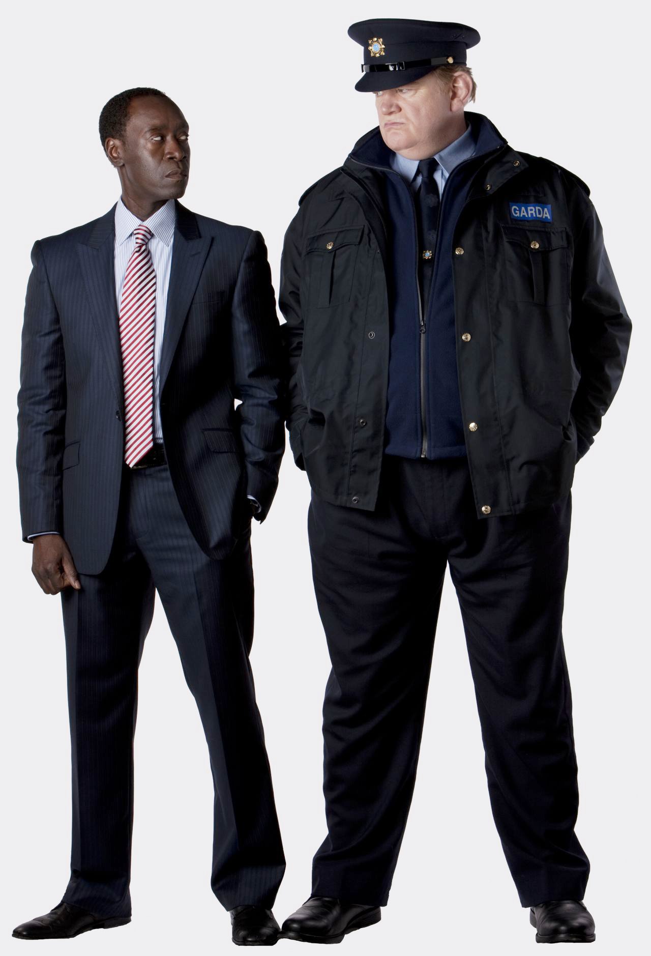 Don Cheadle stars as FBI Agent Wendell Everett and Brendan Gleeson stars as Sergeant Gerry Boyle in Sony Pictures Classics' The Guard (2011)