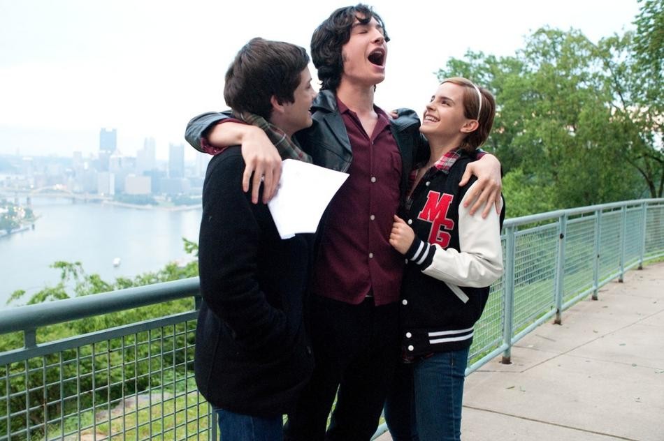 Logan Lerman, Ezra Miller and Emma Watson in Summit Entertainment's The Perks of Being a Wallflower (2012)