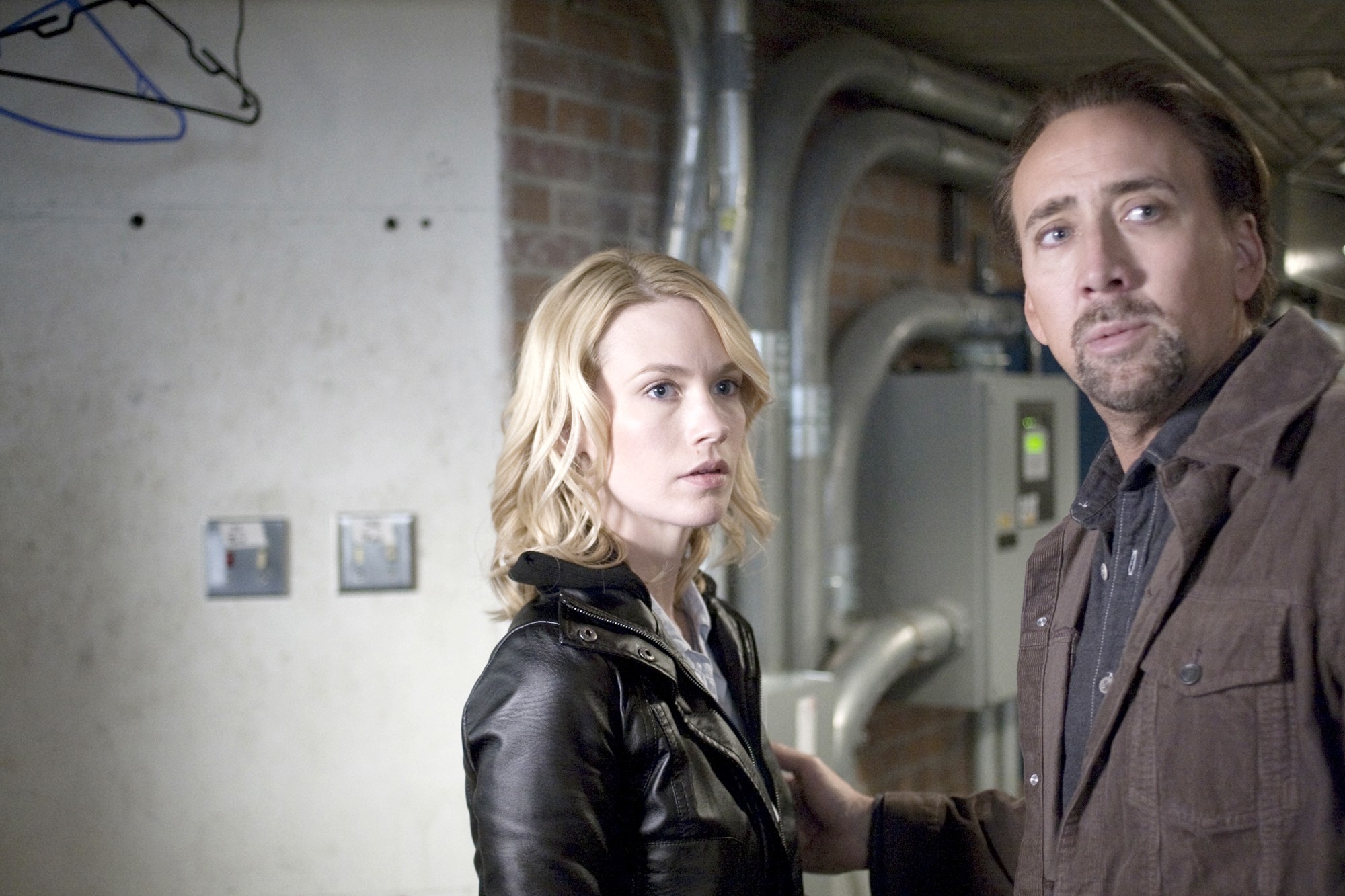 January Jones stars as Laura Gerard and Nicolas Cage stars as Nick Gerard in Anchor Bay Films' Seeking Justice (2012)
