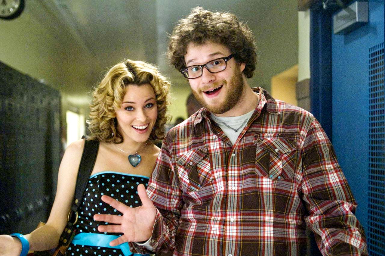 Elizabeth Banks stars as Miri and Seth Rogen stars as Zack in The Weinstein Company's Zack and Miri Make a Porno (2008)