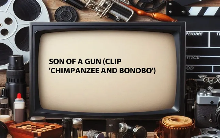 Son of a Gun (Clip 'Chimpanzee and Bonobo')