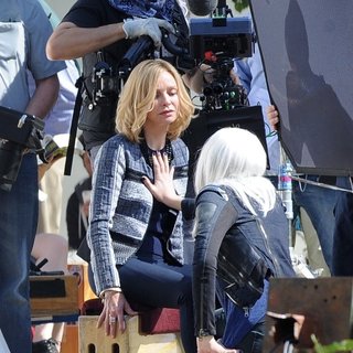 Filming Scenes for Supergirl