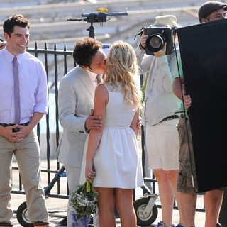Paul Rudd and Amy Poehler Filming They Came Together on Location