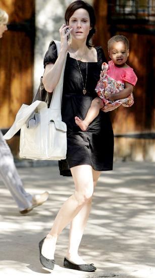 Mary-Louise Parker Photographed with Her Newly Adopted African Baby Girl