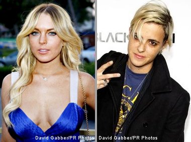 Again, Lindsay Lohan and Samantha Ronson Snapped Locking Lips