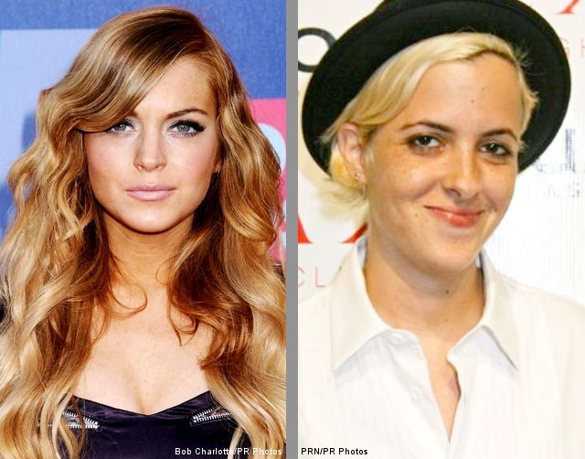 Lindsay Lohan and Samantha Ronson Get Up Close and Personal at Emmy After Party