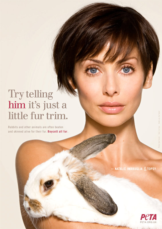 Natalie Imbruglia Strips Off for PETA's Anti-Fur Campaign