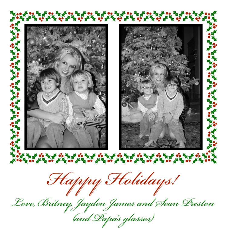 Britney Spears Debuts Holiday Card