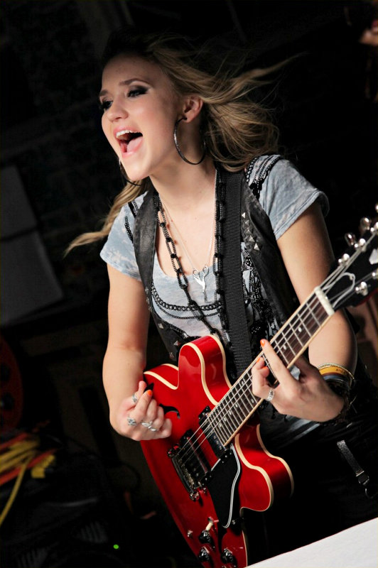 On-Set Pictures of Emily Osment's 'All the Way Up' Music Video