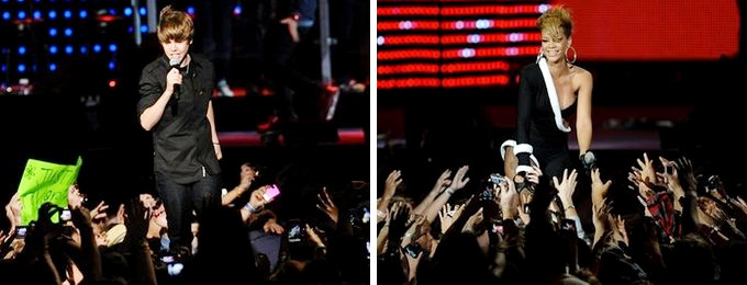Video: Justin Bieber, Rihanna and More Rocking Super Bowl Fan Jam