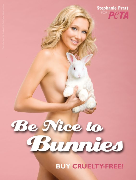 Stephanie Pratt's Nude PETA Ad Available Racy and PG