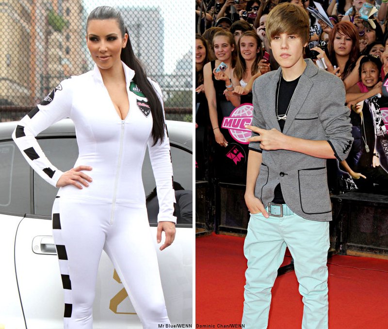 Kim Kardashian and Justin Bieber Hit Up Pinkberry in L.A.