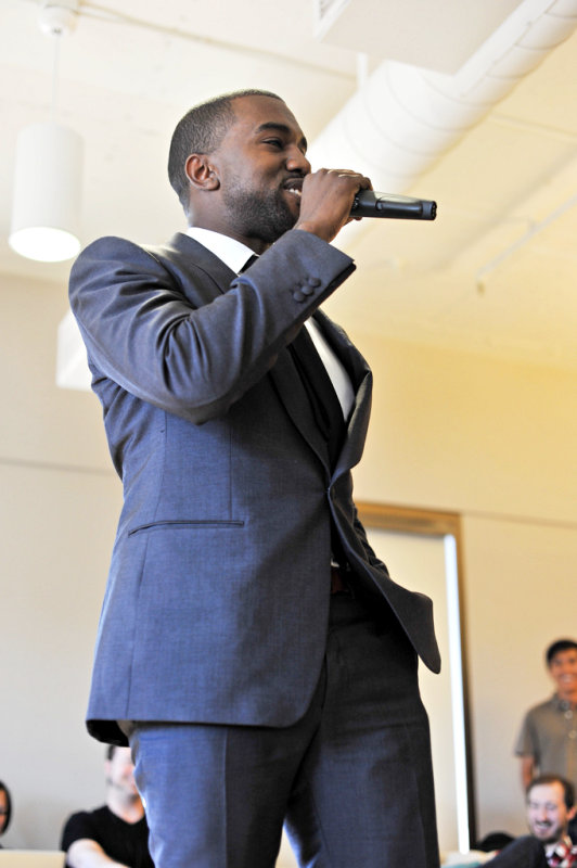 Video: Kanye West Invades Twitter Headquarters With Live Performance