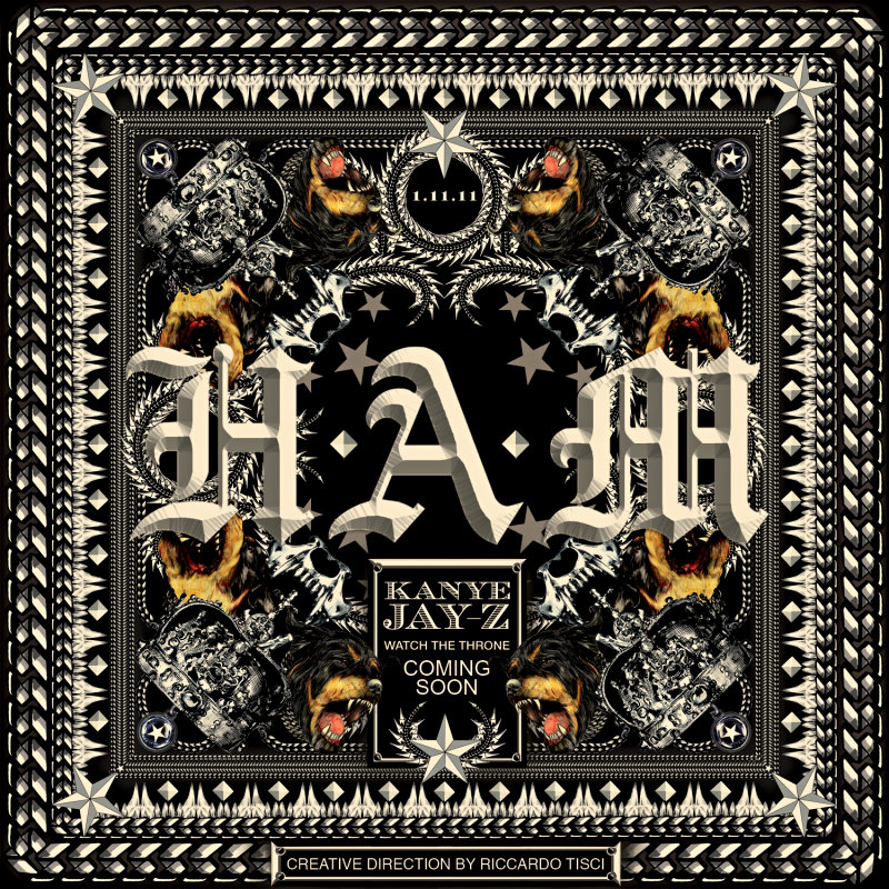 Official Cover Art of Kanye West and Jay-Z's New Single 'H.A.M'