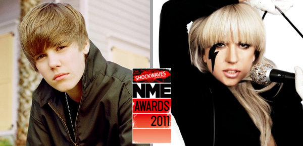 Shockwaves NME Awards Winners: Bieber Has Worst Album, GaGa Is Hero of the Year
