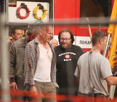 'A Good Day to Die Hard' Set Videos Feature Bruce Willis Soaked in Blood