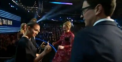 A Man Arrested After Jumping on Stage During Adele Win at Grammys