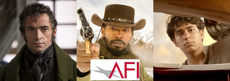 AFI's Best Films of 2012 Include 'Les Miserables', 'Django Unchained' and 'Life of Pi'