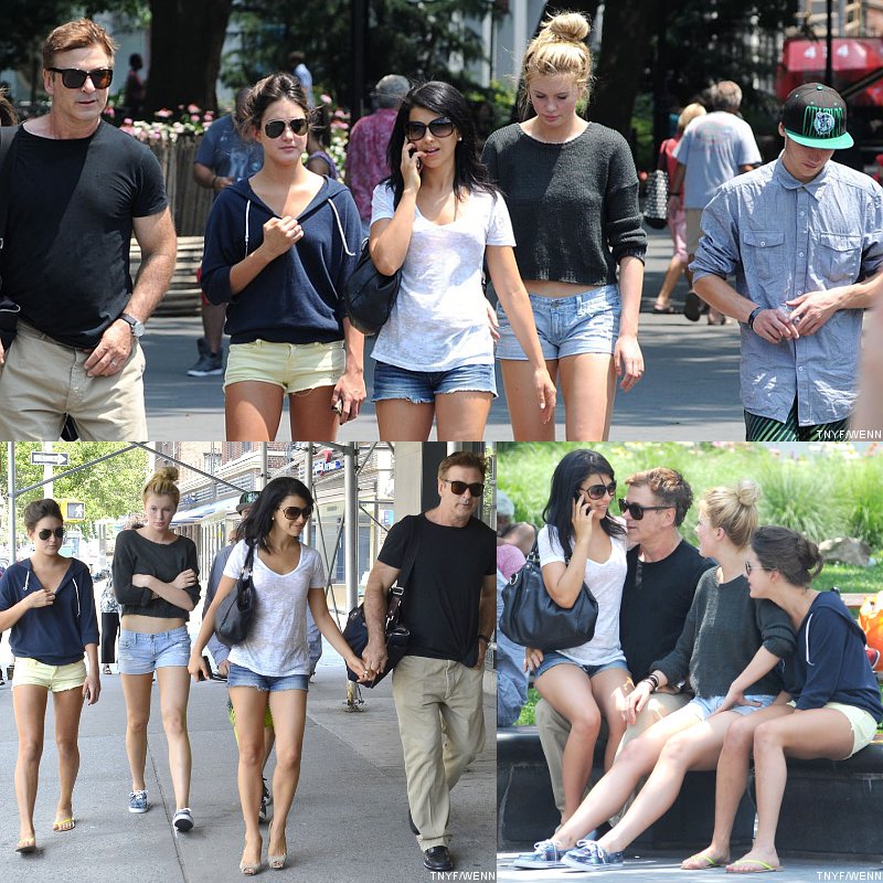 Alec Baldwin and New Wife Show Off Wedding Rings, Step Out With Family