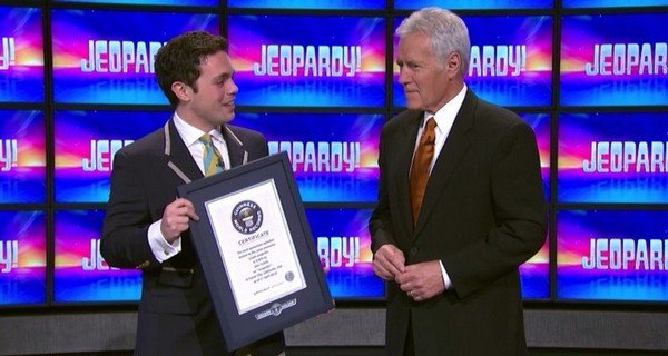 'Jeopardy' Host Alex Trebex Gets Guinness World Record Certificate