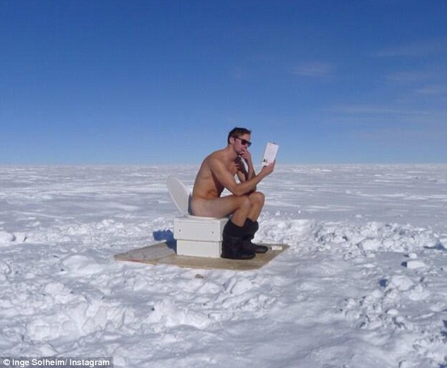Alexander Skarsgard Sat Naked on a Toilet Under Freezing Weather