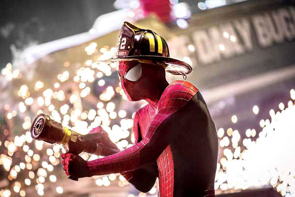 New 'Amazing Spider-Man 2' Stills: Spidey as a Firefighter