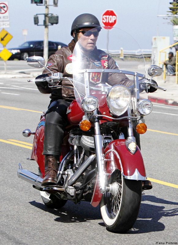Arnold Schwarzenegger Enjoys Memorial Day Weekend With Bike Ride