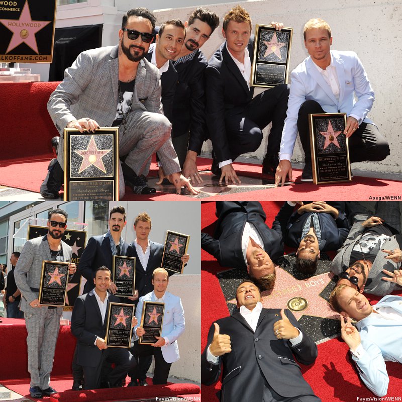 Pics: Backstreet Boys Lands a Star on Hollywood Walk of Fame