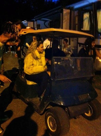 Beyonce Knowles on Set of Her 'Party' Music Video