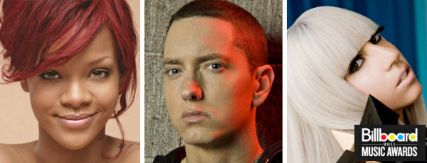 Billboard Music Awards Nominees: Rihanna, Eminem, Lady GaGa on the Lead