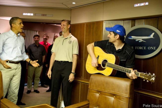 Brad Paisley Travels to Afghanistan With President Obama to Perform for Troops