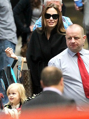 Brad Pitt and Angelina Jolie Take Kids to Scotland on Private Train