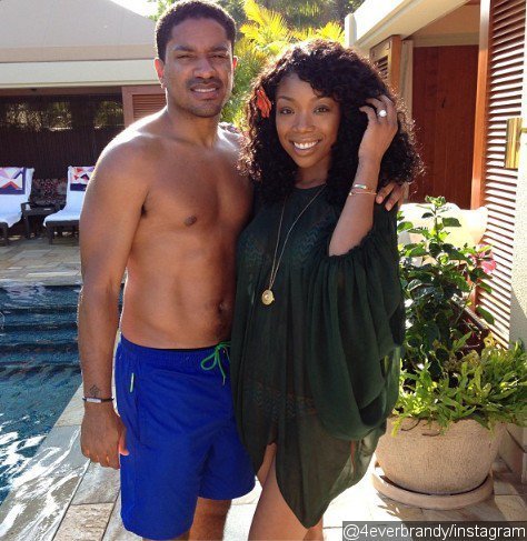 Brandy Shows Off Big Engagement Ring