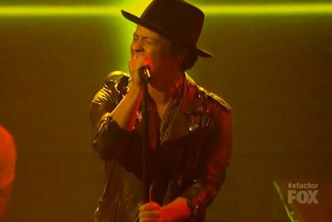 Bruno Mars Performs 'Locked Out of Heaven' on 'The X Factor (US)'