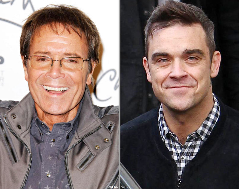 Cliff Richard and Robbie Williams Back Blue for Eurovision Glory