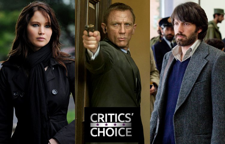 Critics' Choice Movie Awards 2013 Winners: 'Silver Linings Playbook', 'Skyfall' and 'Argo'