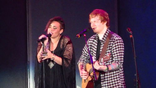 Video: Ed Sheeran Teams Up With Demi Lovato for 'Give Me Love' at Hollywood Bowl
