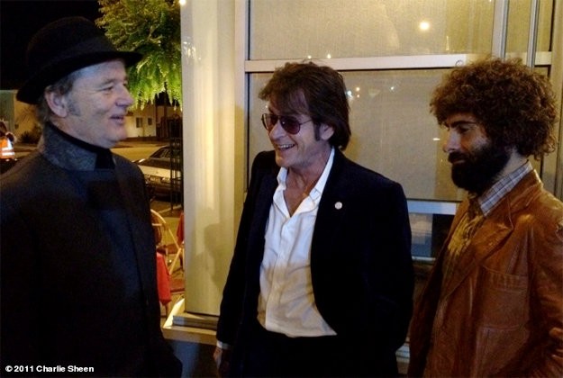 First Look at Charlie Sheen on 'A Glimpse Inside the Mind of Charlie Swan III' Set