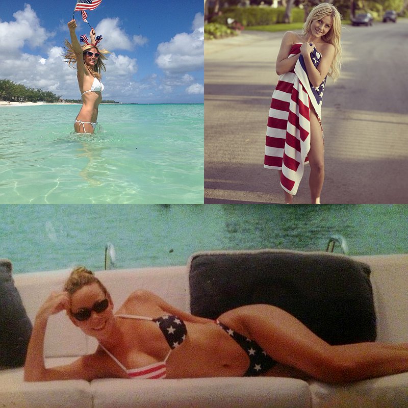 Heidi Klum, Julianne Hough and Mariah Carey Mark 4th of July With Patriotic Pictures