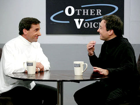 'Late Night Show' Video: Jimmy Fallon Interviews Steve Carell in 'Other Voices'