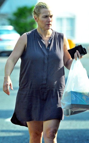 Kate Winslet Shows Off Her Baby Bump