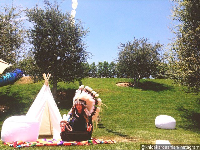 Khloe Kardashian Slammed for Wearing Native American Headdress at North's Birthday Party