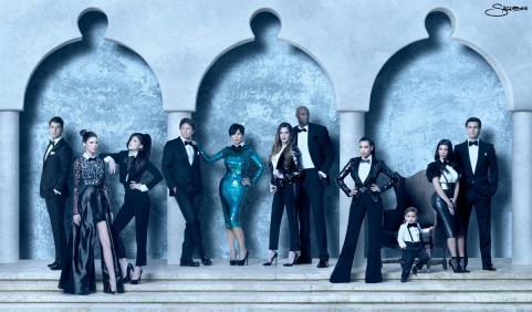 Kim Kardashian Offers a Look at Family's 3-D Christmas Card