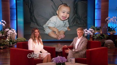 Kim Kardashian Shares New Photos of Adorable North on 'Ellen'
