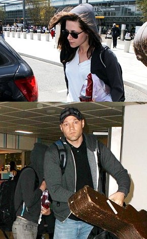 Kristen Stewart Takes Robert Pattinson's Guitar to London
